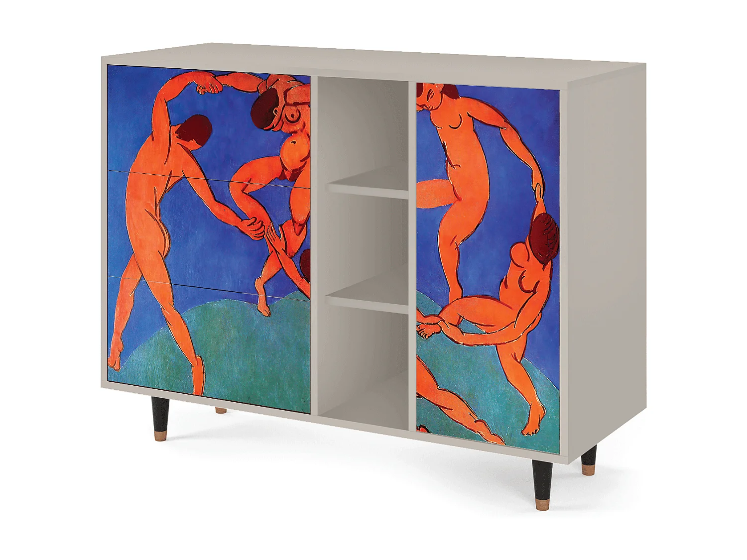 Kredens - 125x98x48 cm - BS2 - The Dance by Matisse , Piaskowy