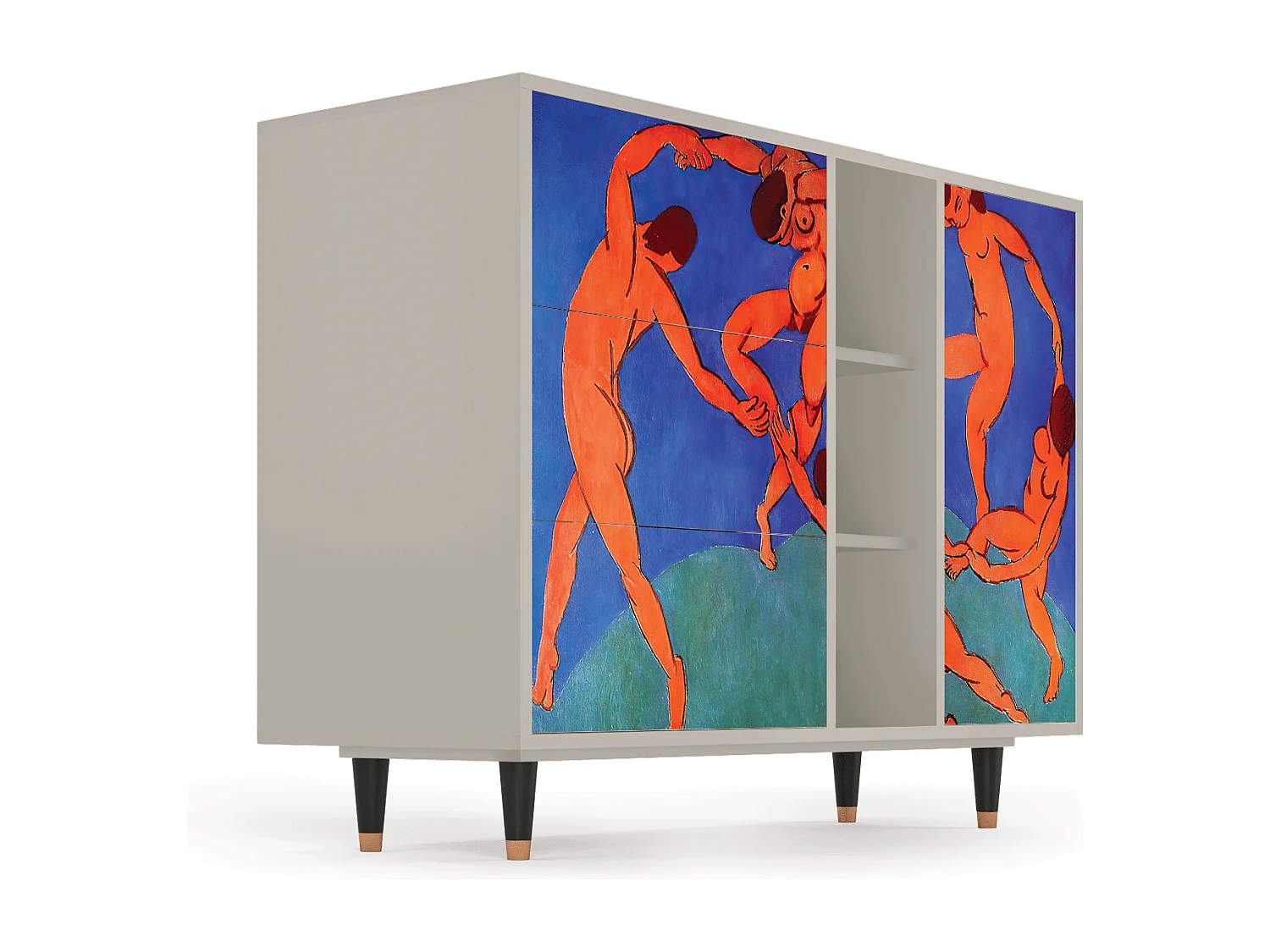 Kredens - 125x98x48 cm - BS2 - The Dance by Matisse , Piaskowy