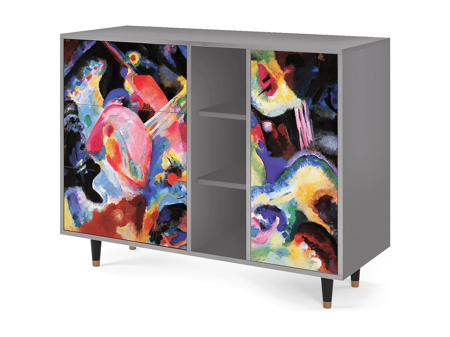 Dressoir - 125x98x48 cm - BS2 - Kandinsky, Grijs
