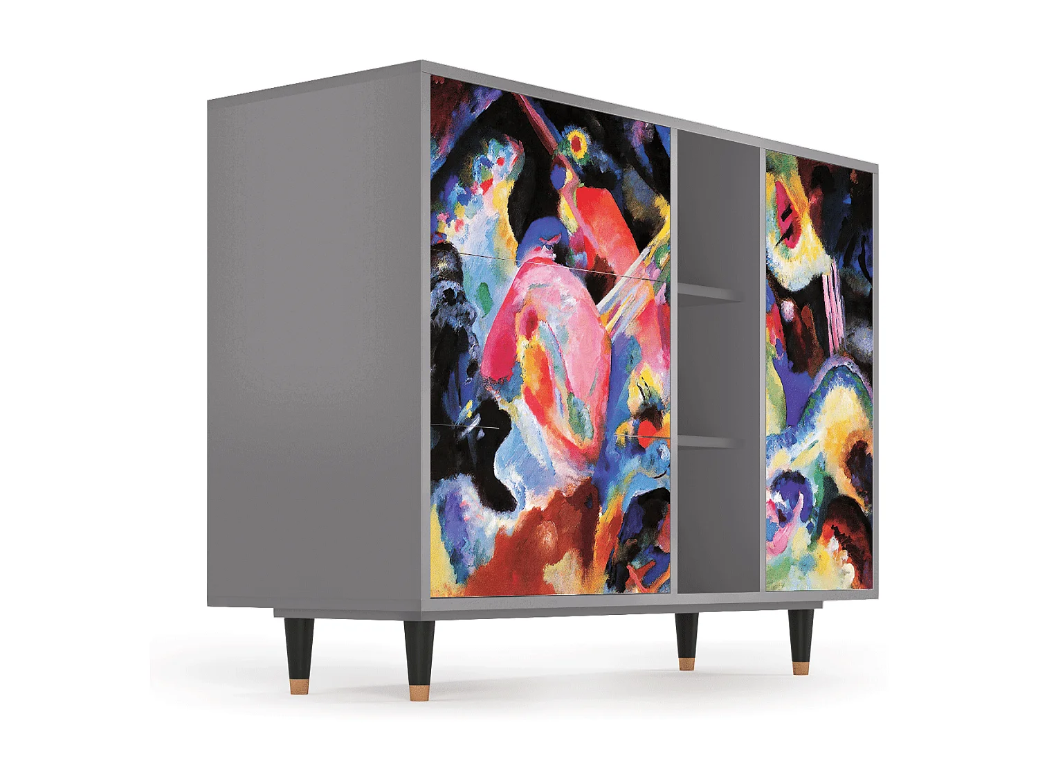 Buffet - 125x98x48 cm - BS2 - Kandinsky, Gris