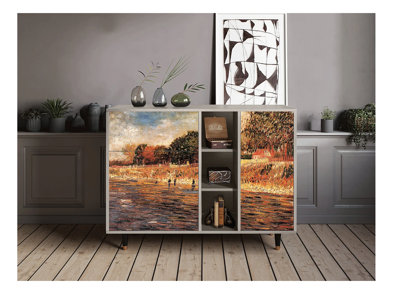 Dressoir - 125x98x48 cm - BS2 - The Banks, Zand