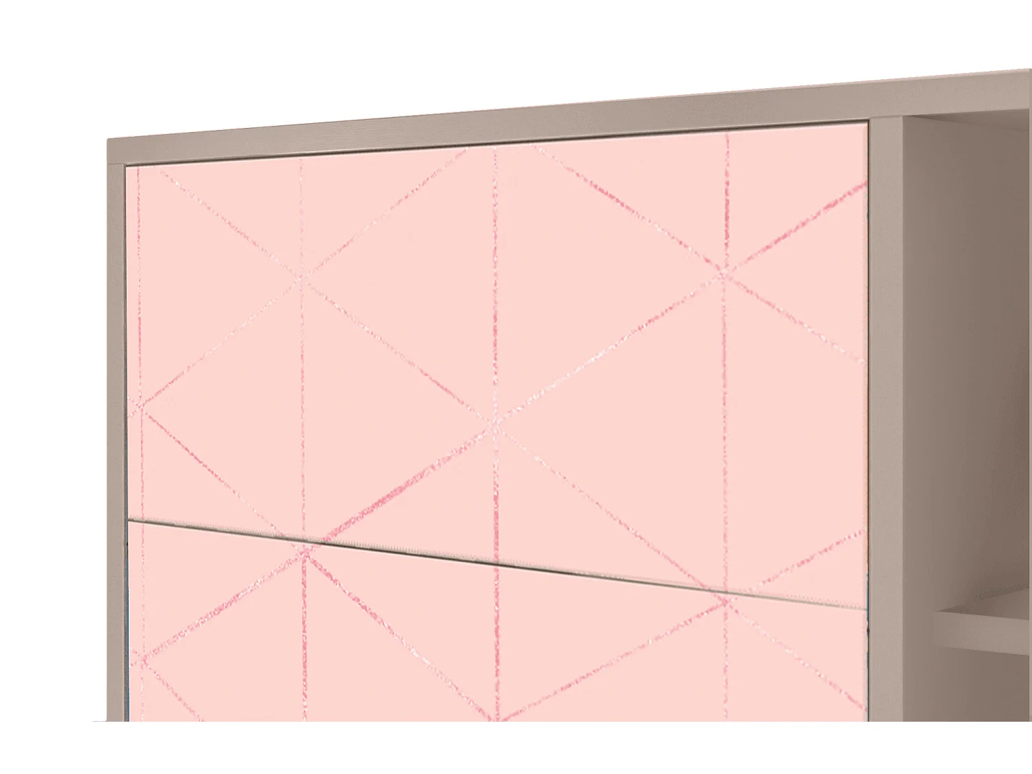 Credenza - 125x98x48 cm - BS2 - Rose Quartz, Latte