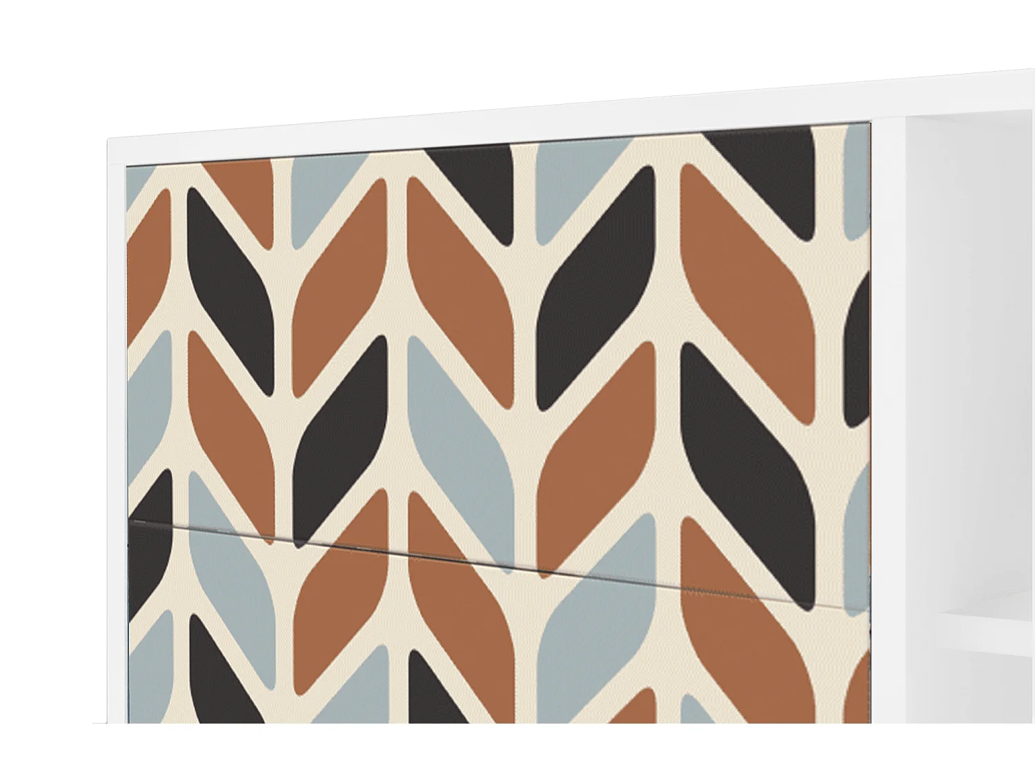 Kredens - 125x98x48 cm - BS2 - Beige Laure, Biały