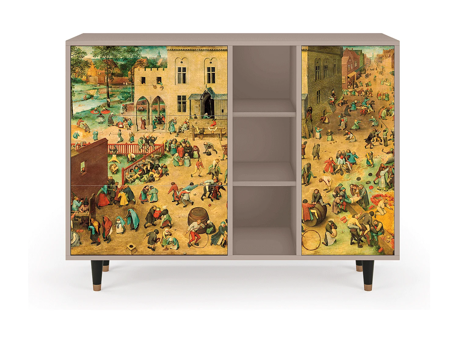 Kredens - 125x98x48 cm - BS2 - Children Games, Latte