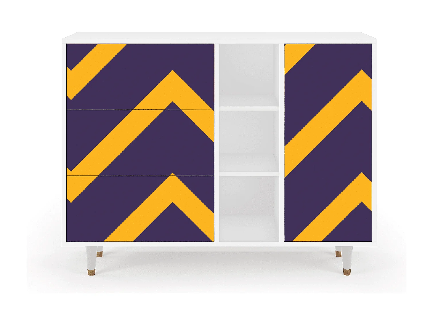 Dressoir - 125x98x48 cm - BS2 - The Brightest Way, Wit