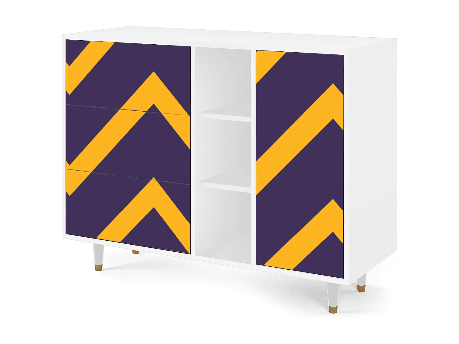 Dressoir - 125x98x48 cm - BS2 - The Brightest Way, Wit