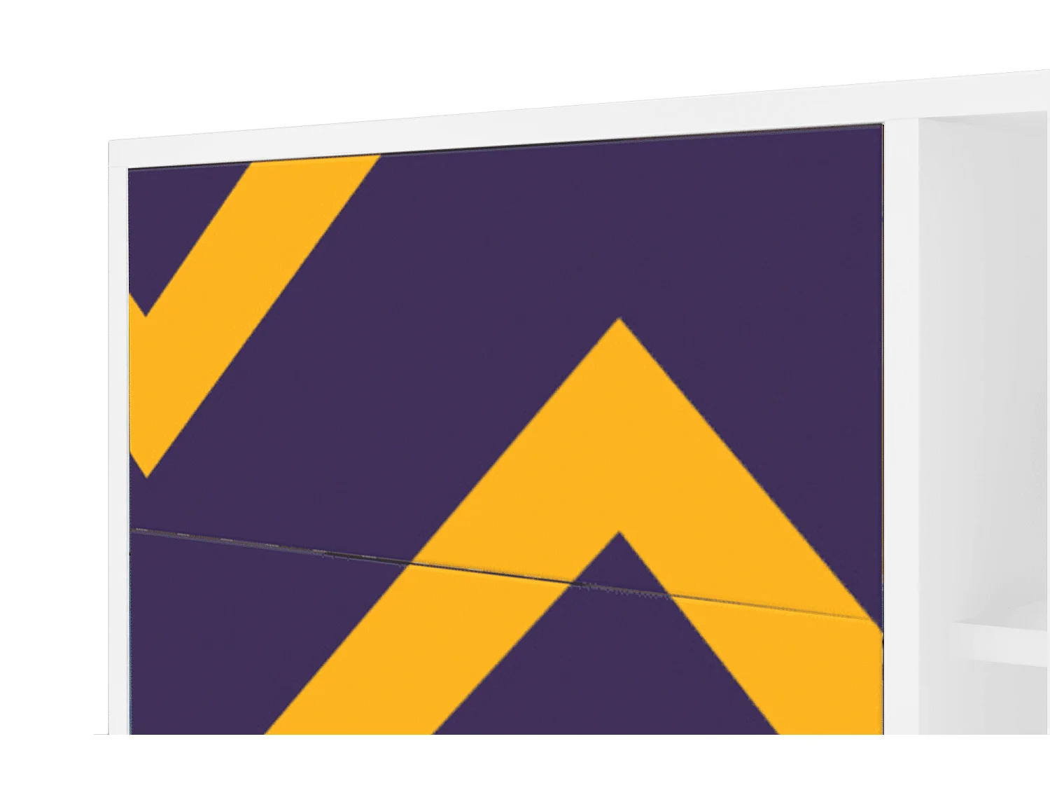 Kredens - 125x98x48 cm - BS2 - The Brightest Way, Biały