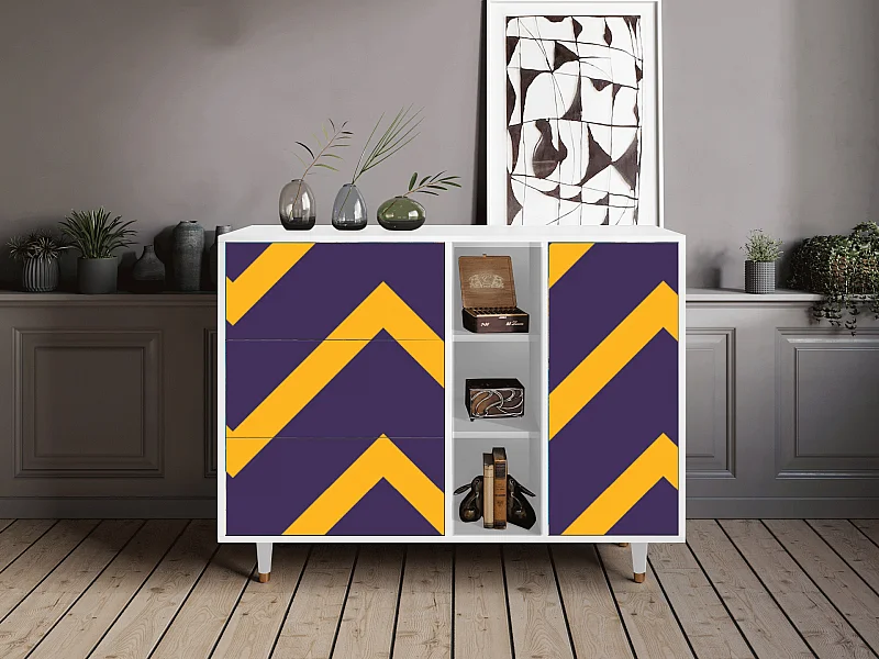 Kredens - 125x98x48 cm - BS2 - The Brightest Way, Biały