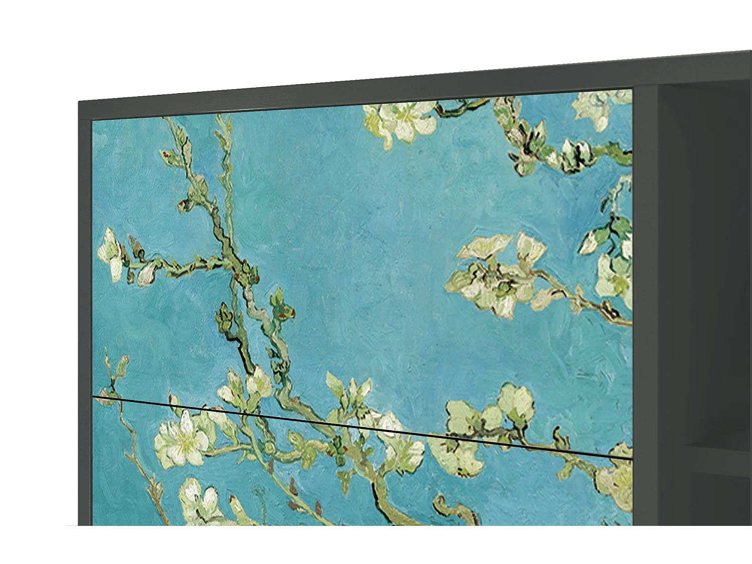 Sideboard - 125x98x48 cm - BS2 - Almond Blossom, Anthrazit