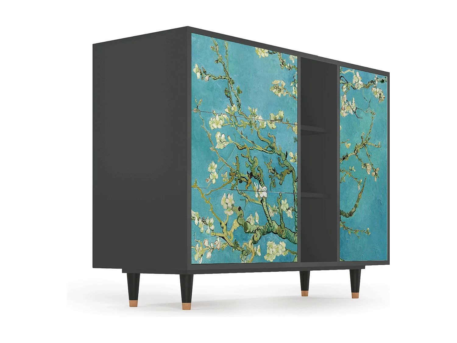 Buffet - 125x98x48 cm - BS2 - Almond Blossom, Anthracite