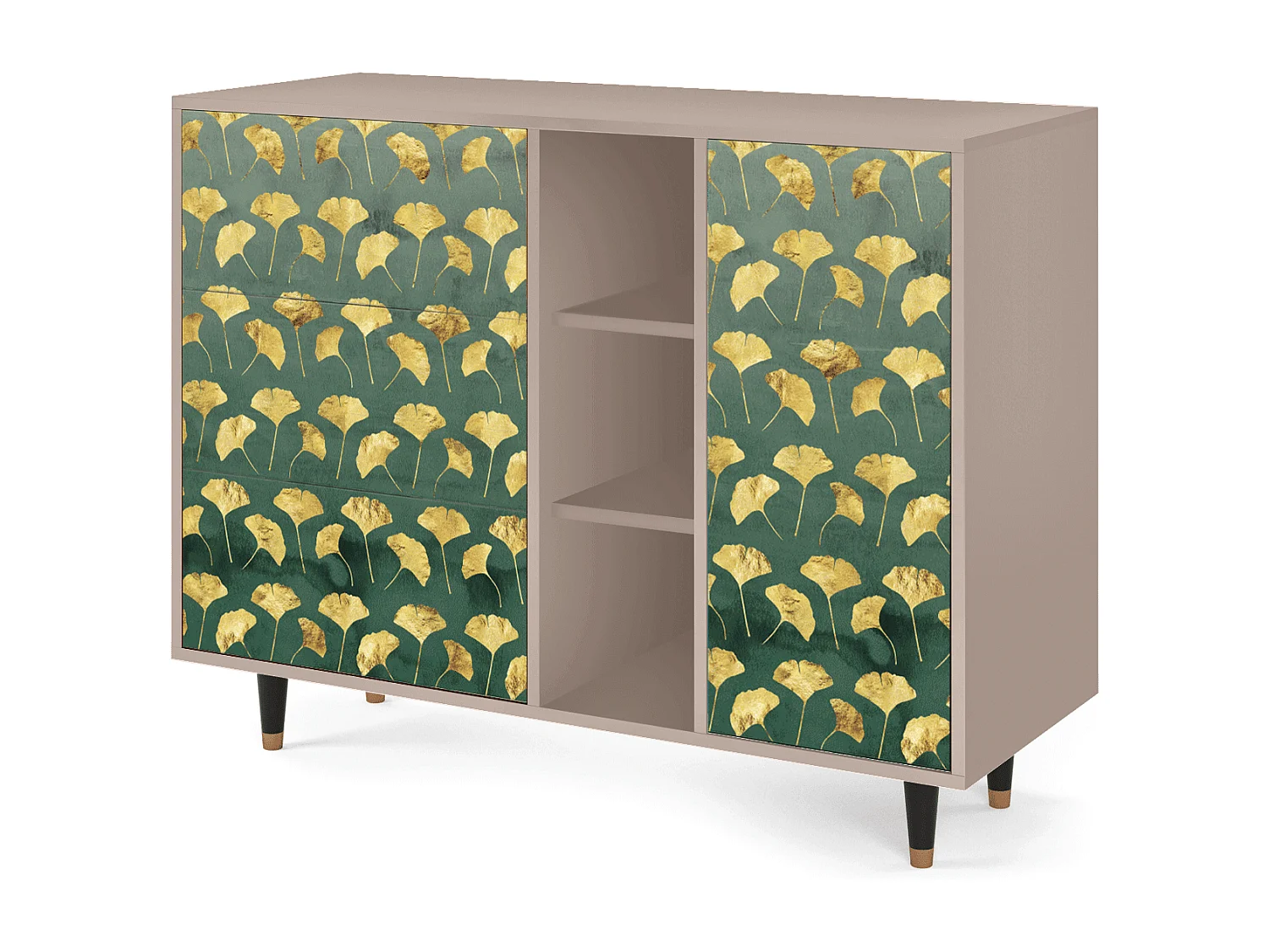 Credenza - 125x98x48 cm - BS2 - Gingko leaves, Latte