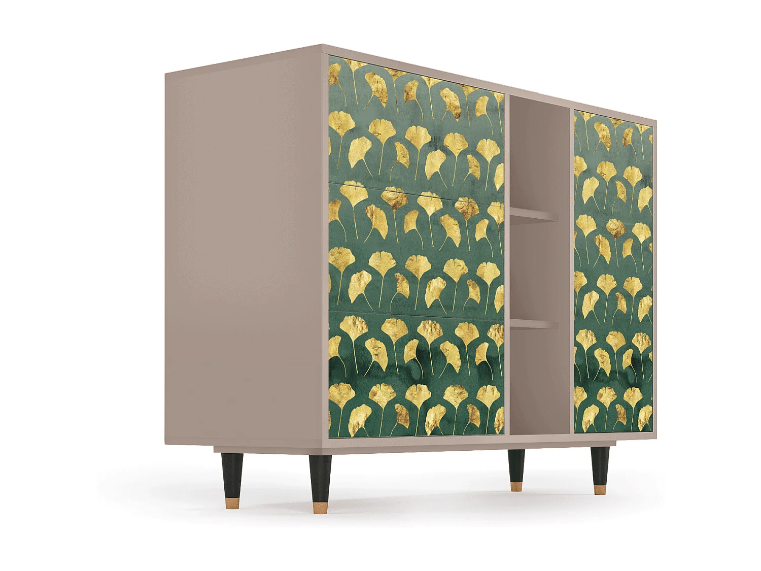Credenza - 125x98x48 cm - BS2 - Gingko leaves, Latte