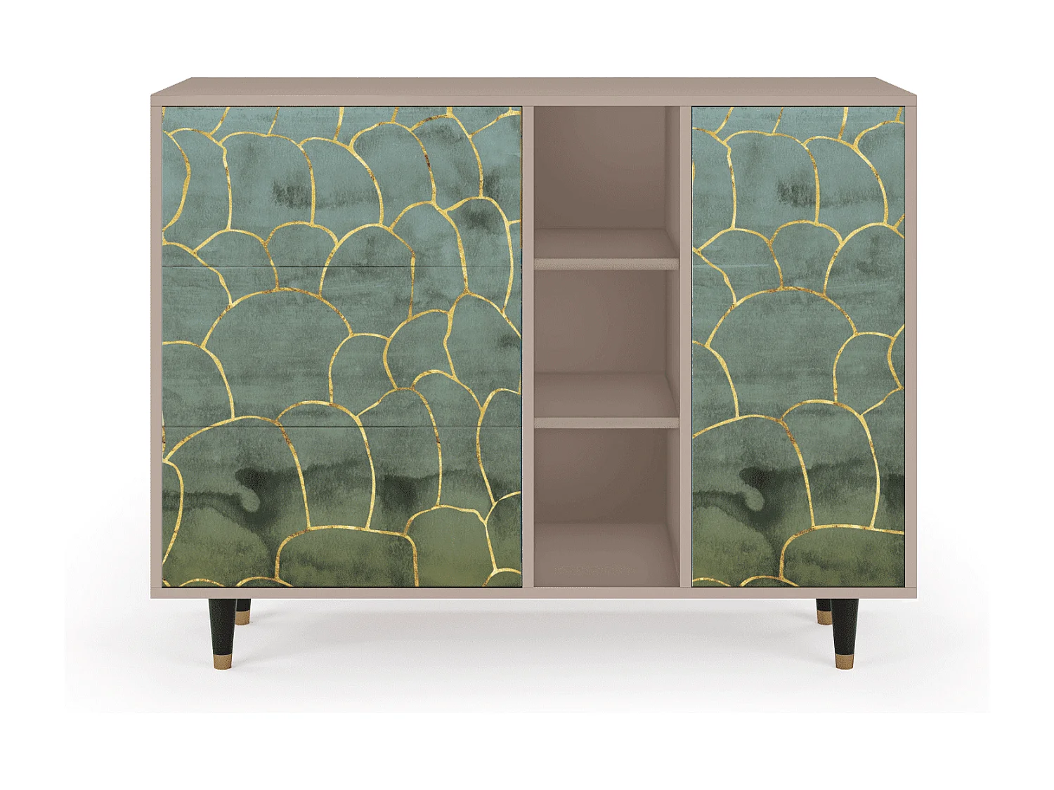 Credenza - 125x98x48 cm - BS2 - Magnificent Water Lily, Latte
