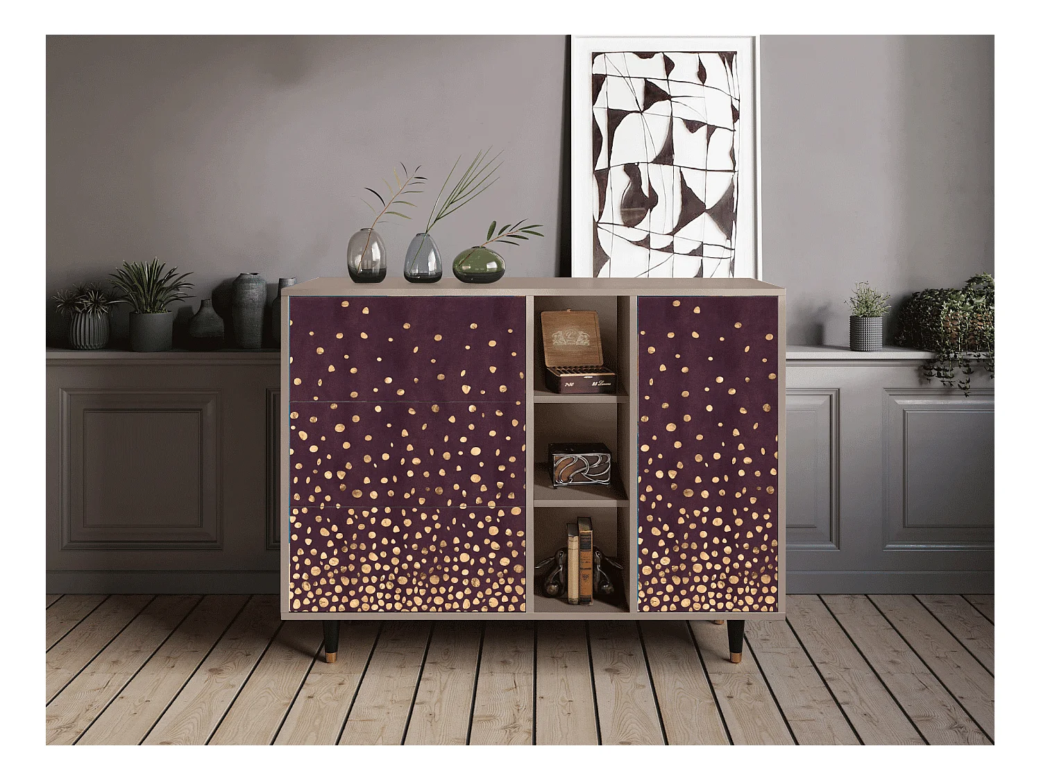 Buffet - 125x98x48 cm - BS2 - Glowworms, Latte
