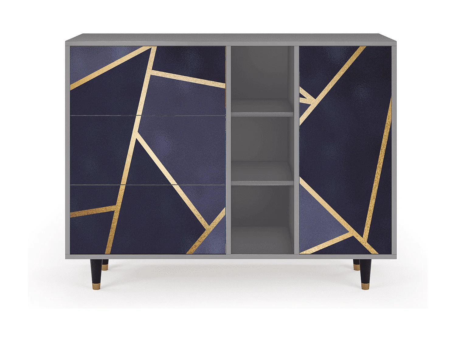 Buffet - 125x98x48 cm - BS2 - The Amethyst, Gris