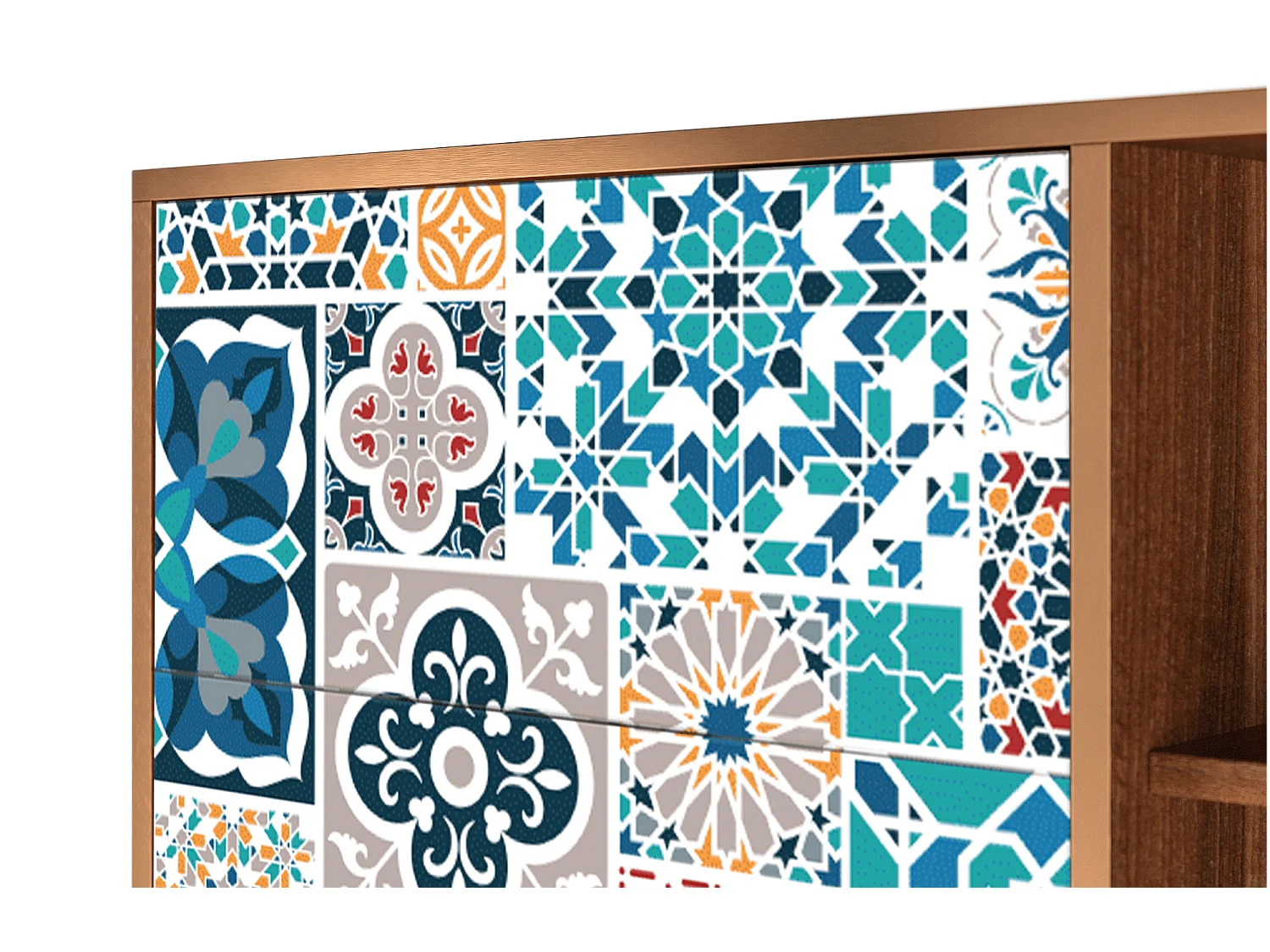 Buffet - 125x98x48 cm - BS2 - Moroccan Market, Noyer