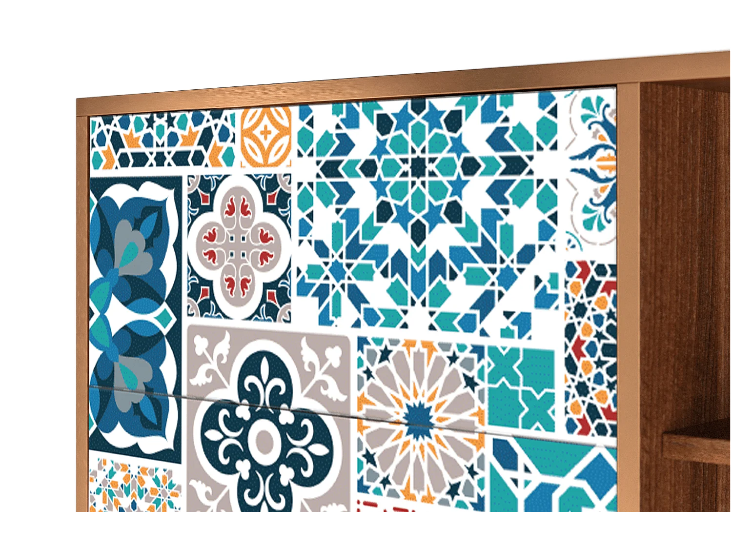 Buffet - 125x98x48 cm - BS2 - Moroccan Market, Noyer