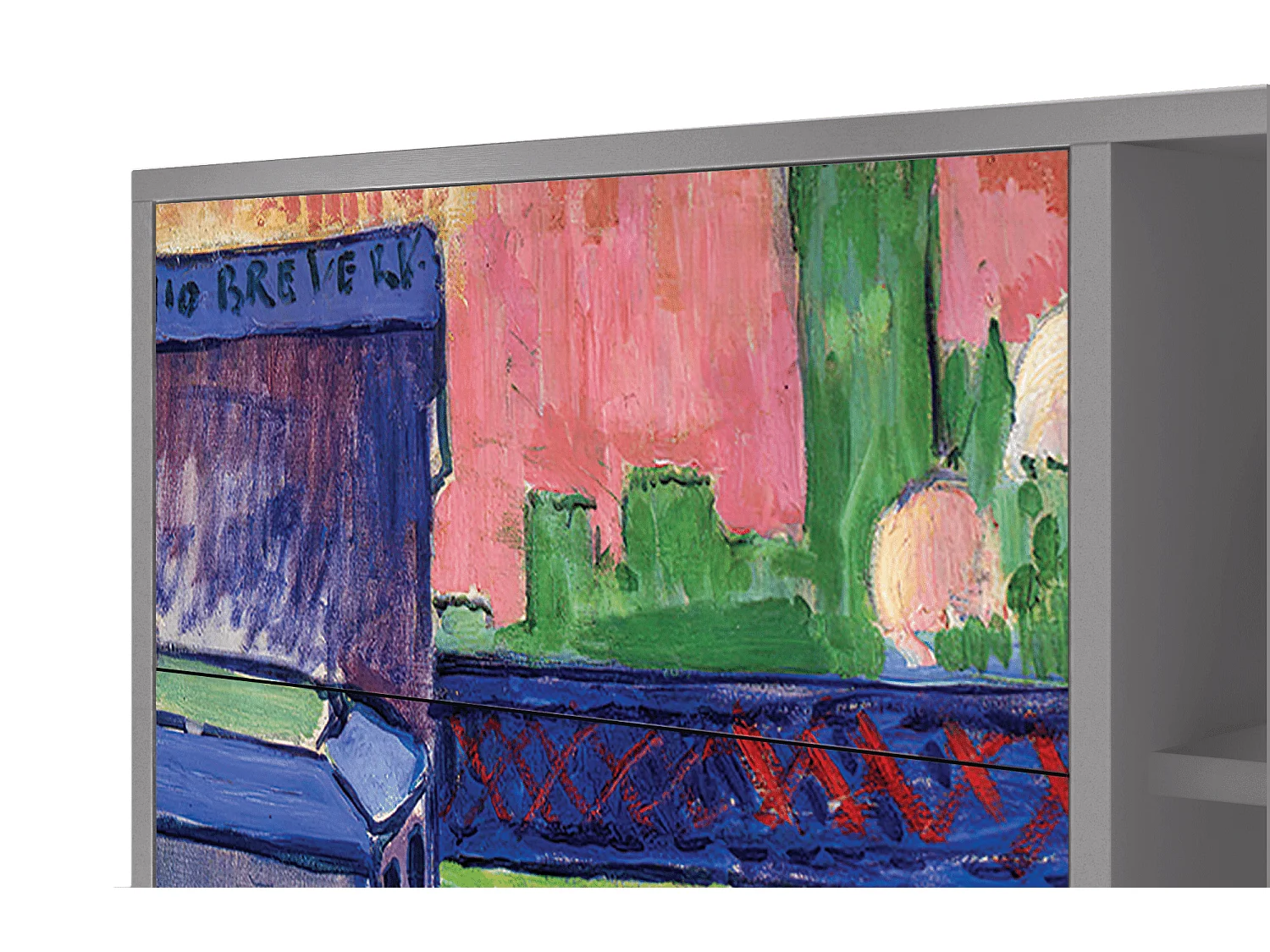 Buffet - 125x98x48 cm - BS2 - Charing Cross Bridge, Gris