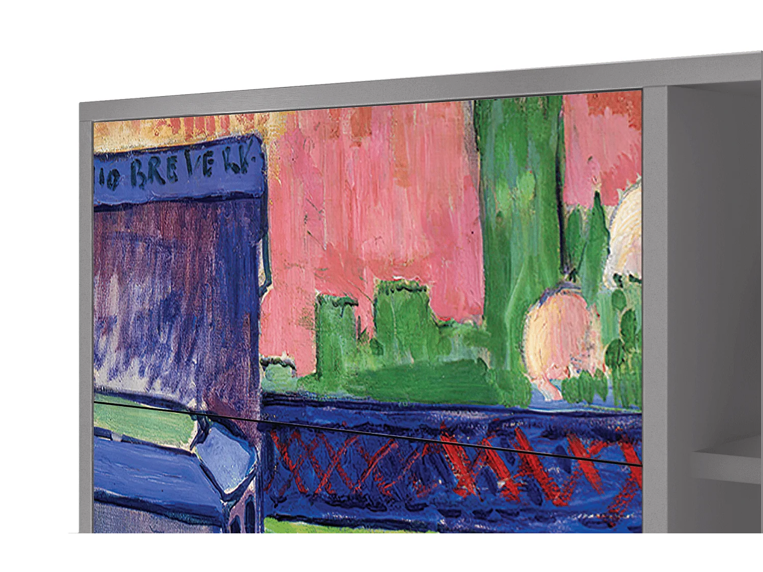 Buffet - 125x98x48 cm - BS2 - Charing Cross Bridge, Gris