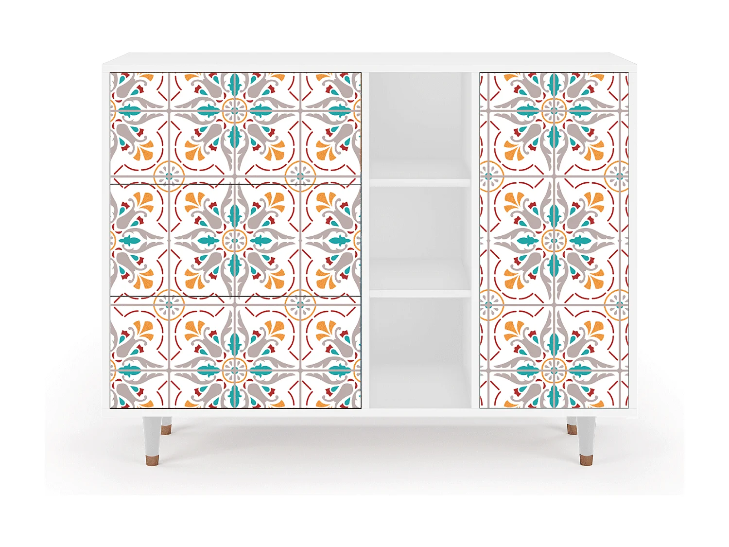 Buffet - 125x98x48 cm - BS2 - Spring Ceramics, Blanc