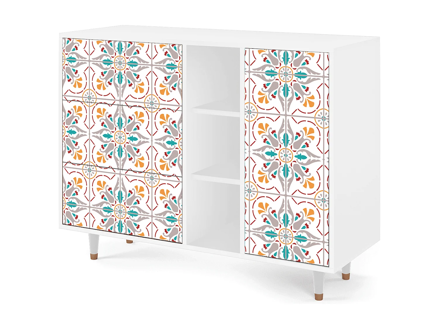 Buffet - 125x98x48 cm - BS2 - Spring Ceramics, Blanc