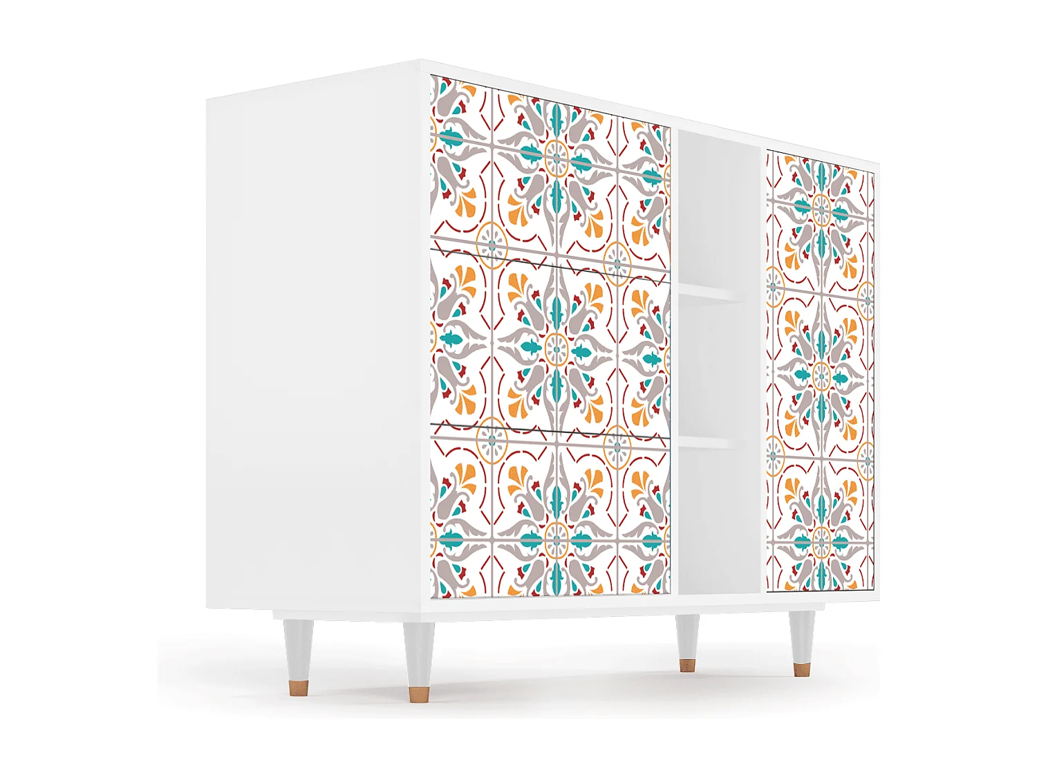 Buffet - 125x98x48 cm - BS2 - Spring Ceramics, Blanc