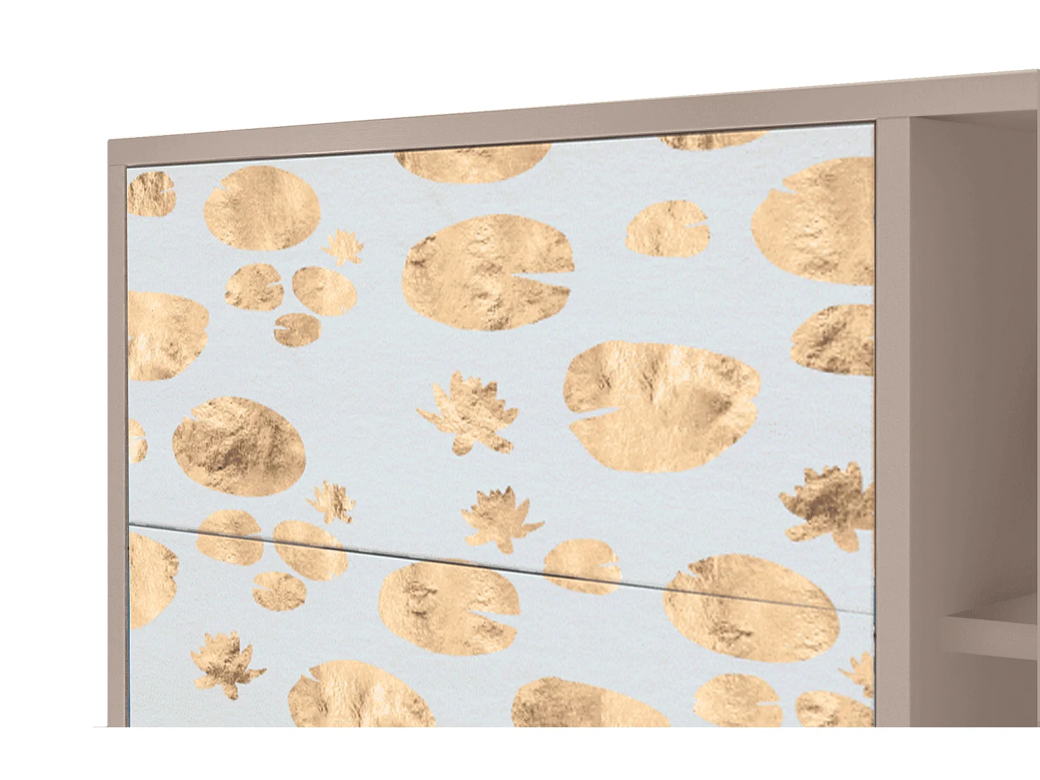 Kredens - 125x98x48 cm - BS2 - Blue Giraffe, Latte