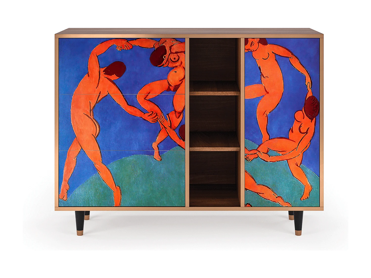 Dressoir - 125x98x48 cm - BS2 - The Dance by Matisse , Walnoot