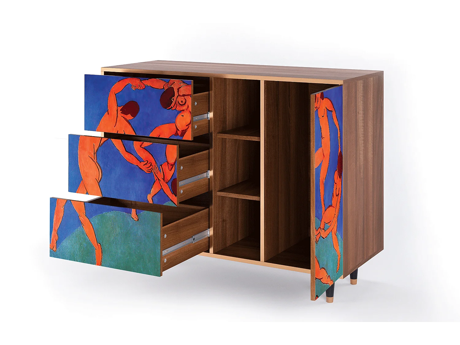 Buffet - 125x98x48 cm - BS2 - The Dance by Matisse , Noyer
