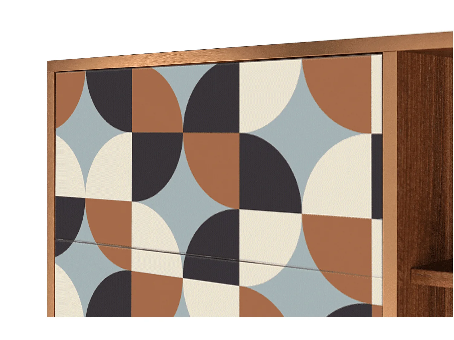 Buffet - 125x98x48 cm - BS2 - Brown Sensation, Noyer