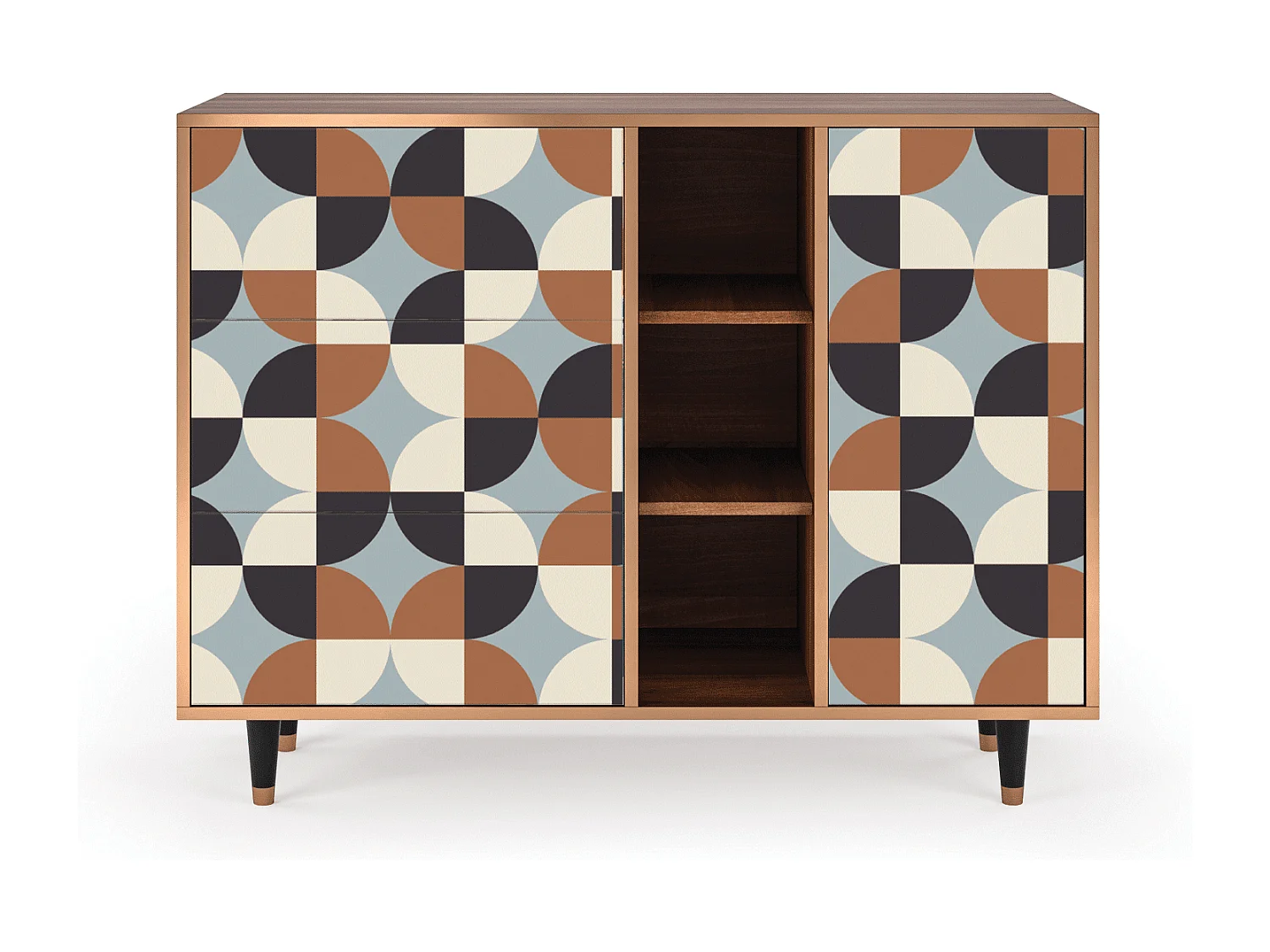 Kredens - 125x98x48 cm - BS2 - Brown Sensation, Orzech