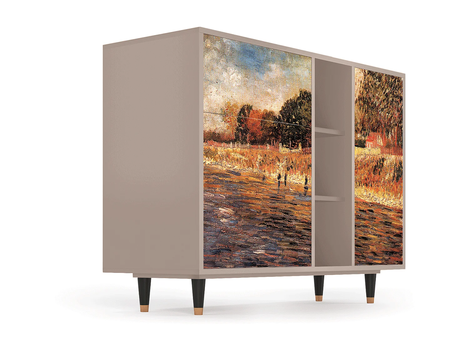 Dressoir - 125x98x48 cm - BS2 - The Banks, Latte