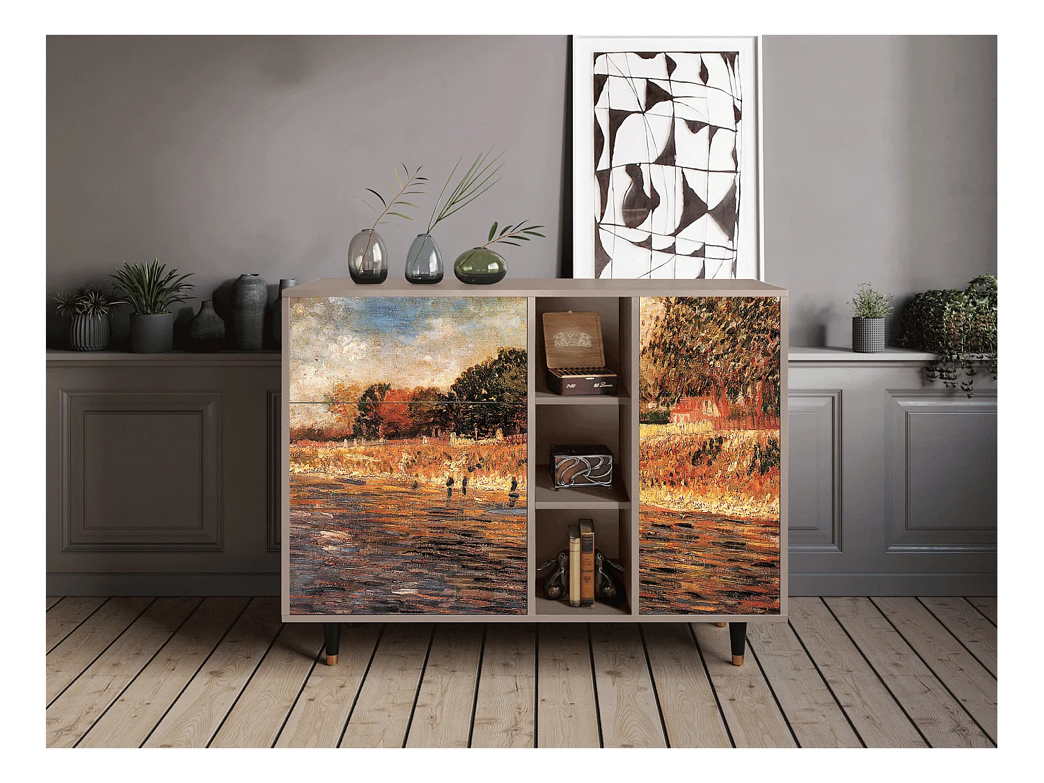 Buffet - 125x98x48 cm - BS2 - The Banks, Latte