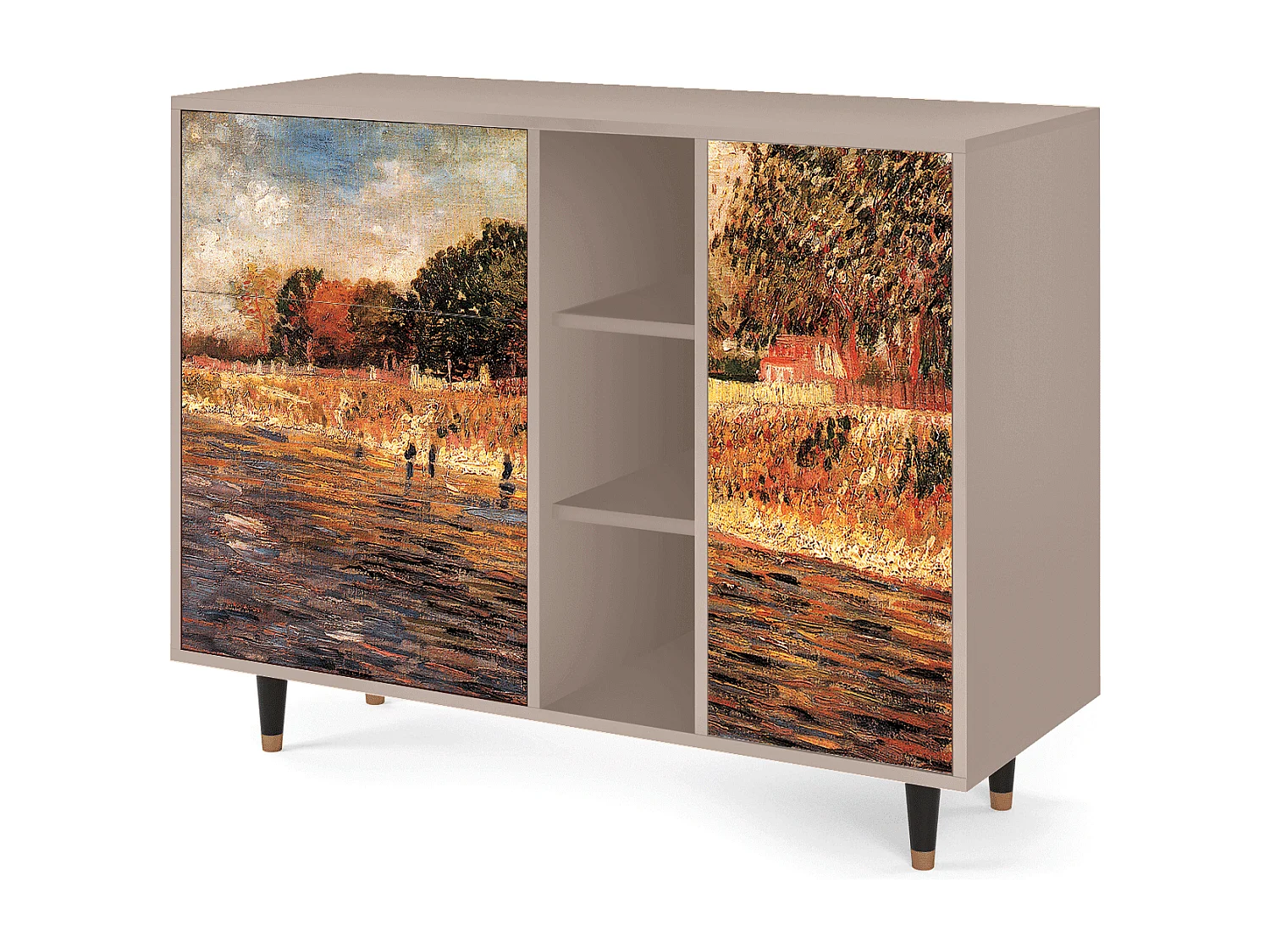 Aparador - 125x98x48 cm - BS2 - The Banks, Latte