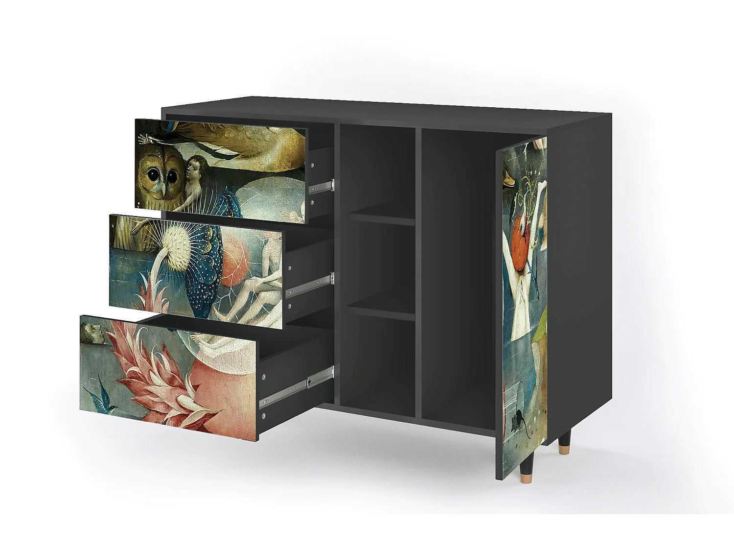 Dressoir - 125x98x48 cm - BS2 - The Garden Of by Bosch, Antraciet