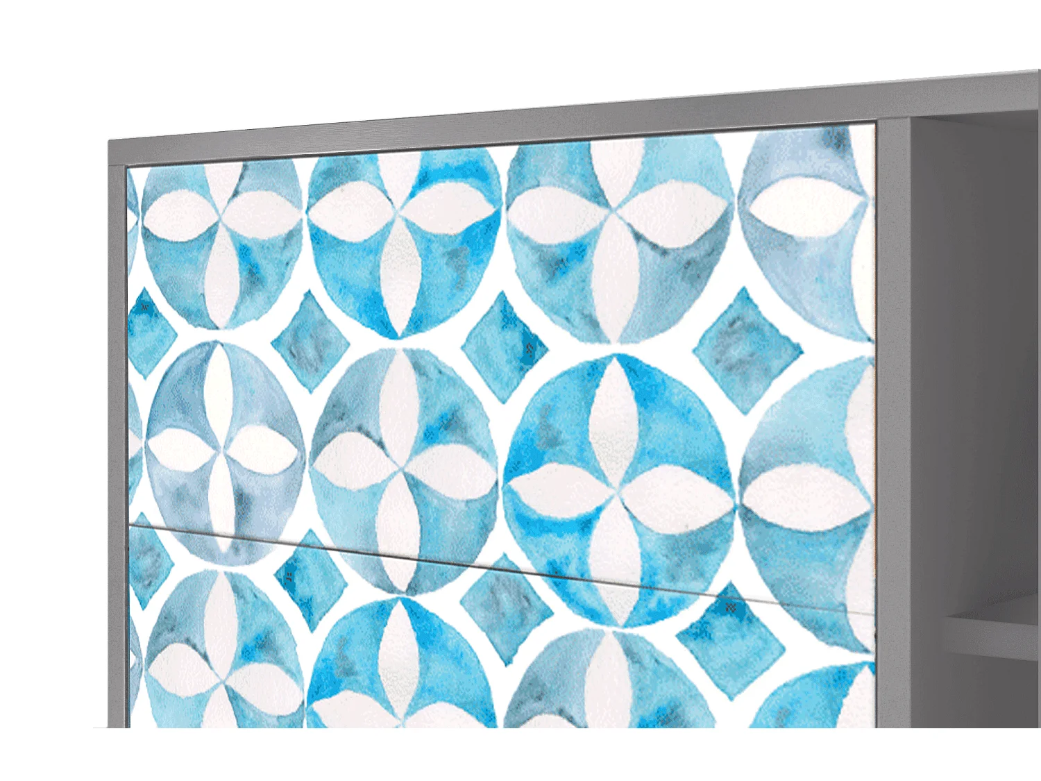 Kredens - 125x98x48 cm - BS2 - Porto Mood, Szary