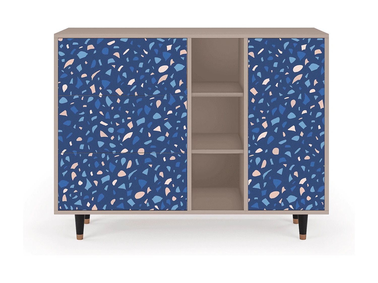 Credenza - 125x98x48 cm - BS2 - Soap Whirpool, Latte