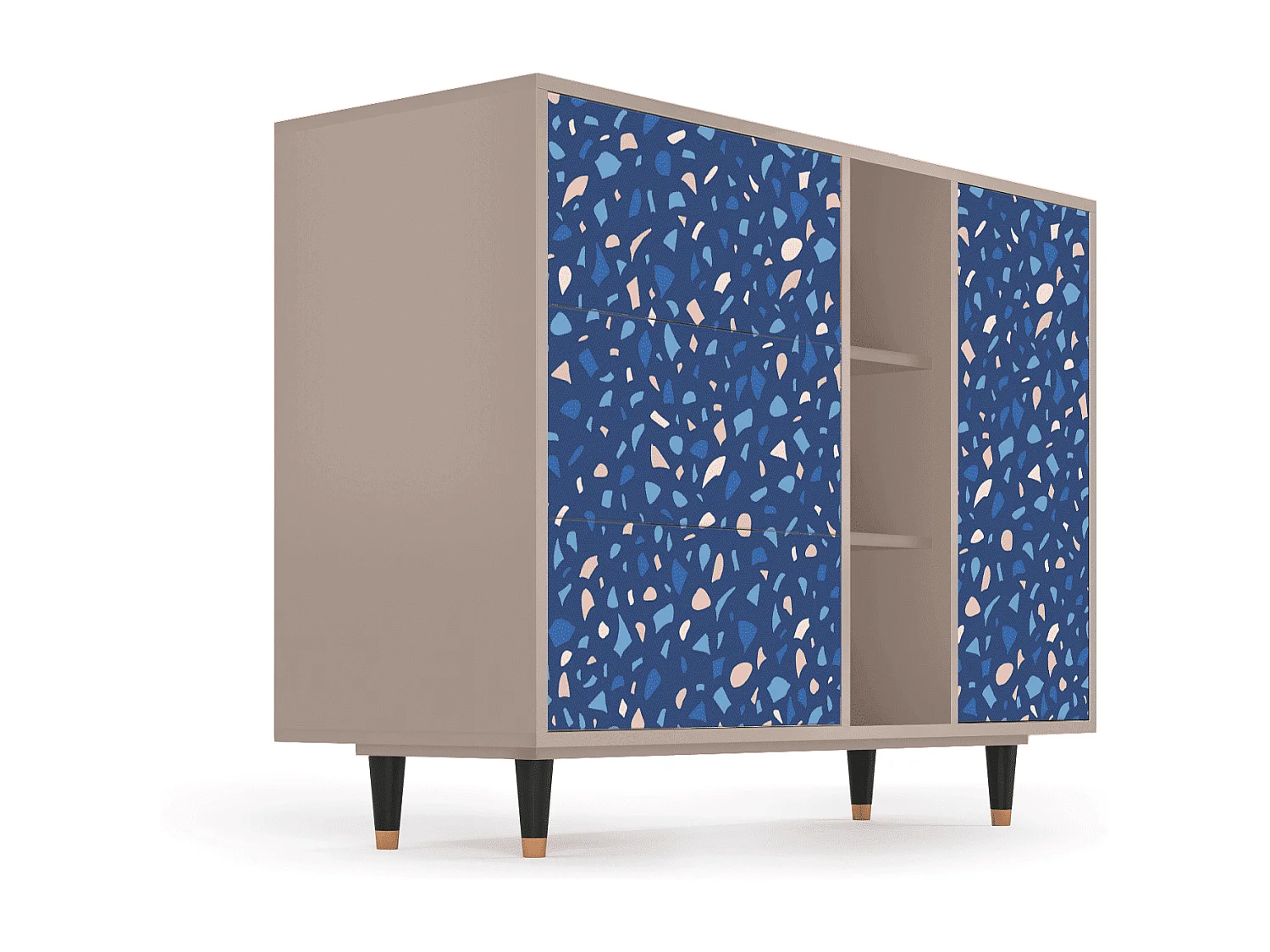 Credenza - 125x98x48 cm - BS2 - Soap Whirpool, Latte