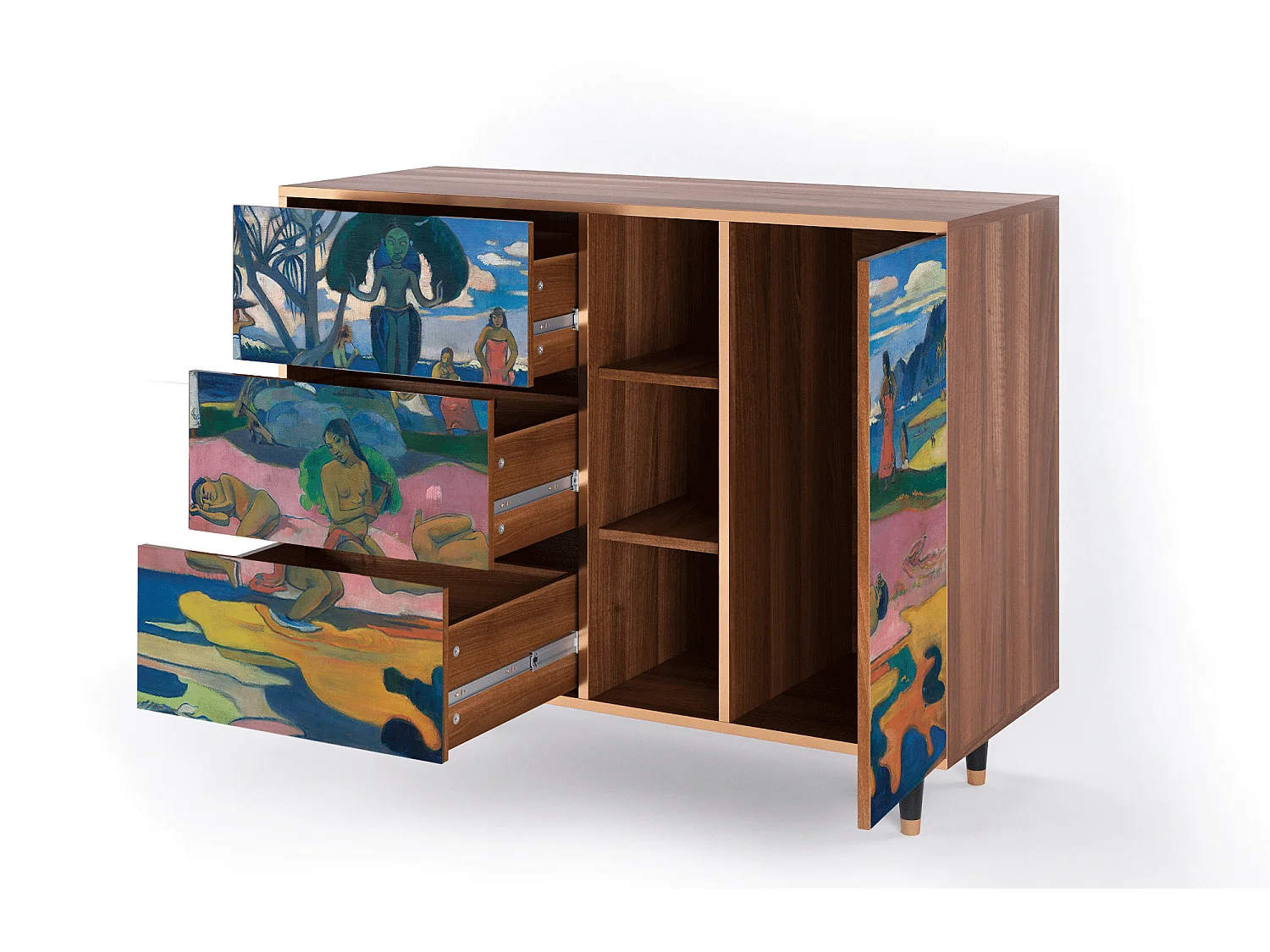 Buffet - 125x98x48 cm - BS2 - Day of the God, Noyer