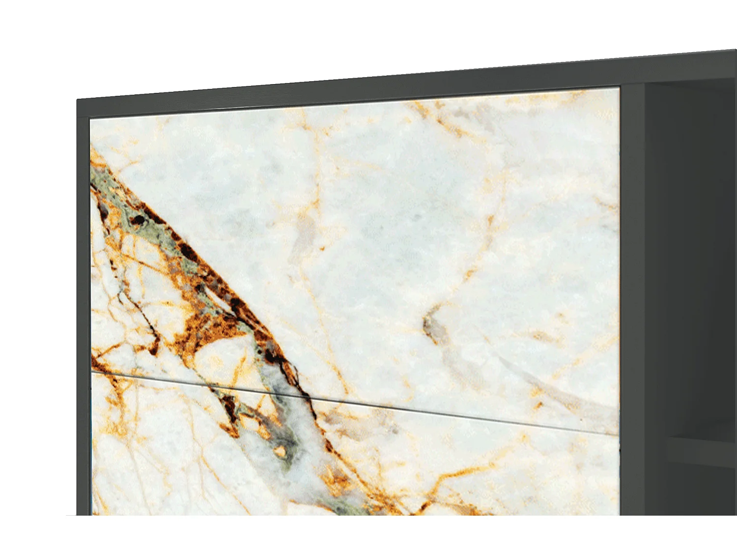 Buffet - 125x98x48 cm - BS2 - Sabley Marble, Anthracite