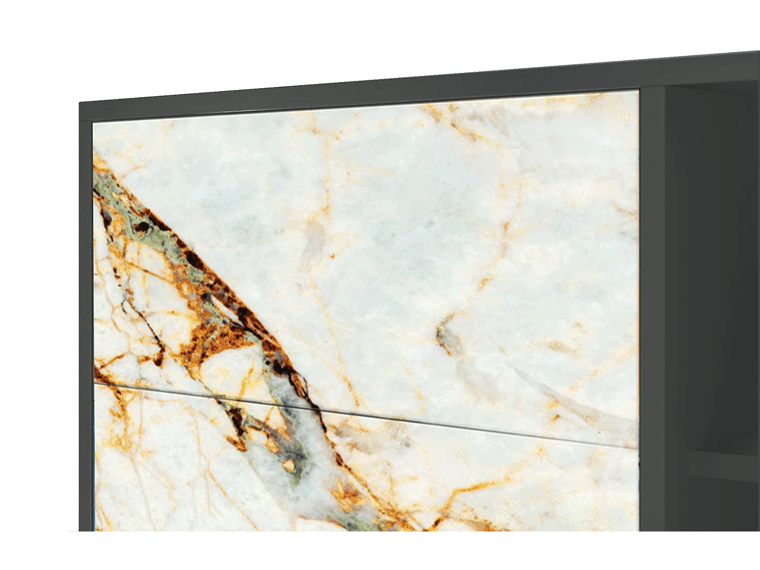 Buffet - 125x98x48 cm - BS2 - Sabley Marble, Anthracite