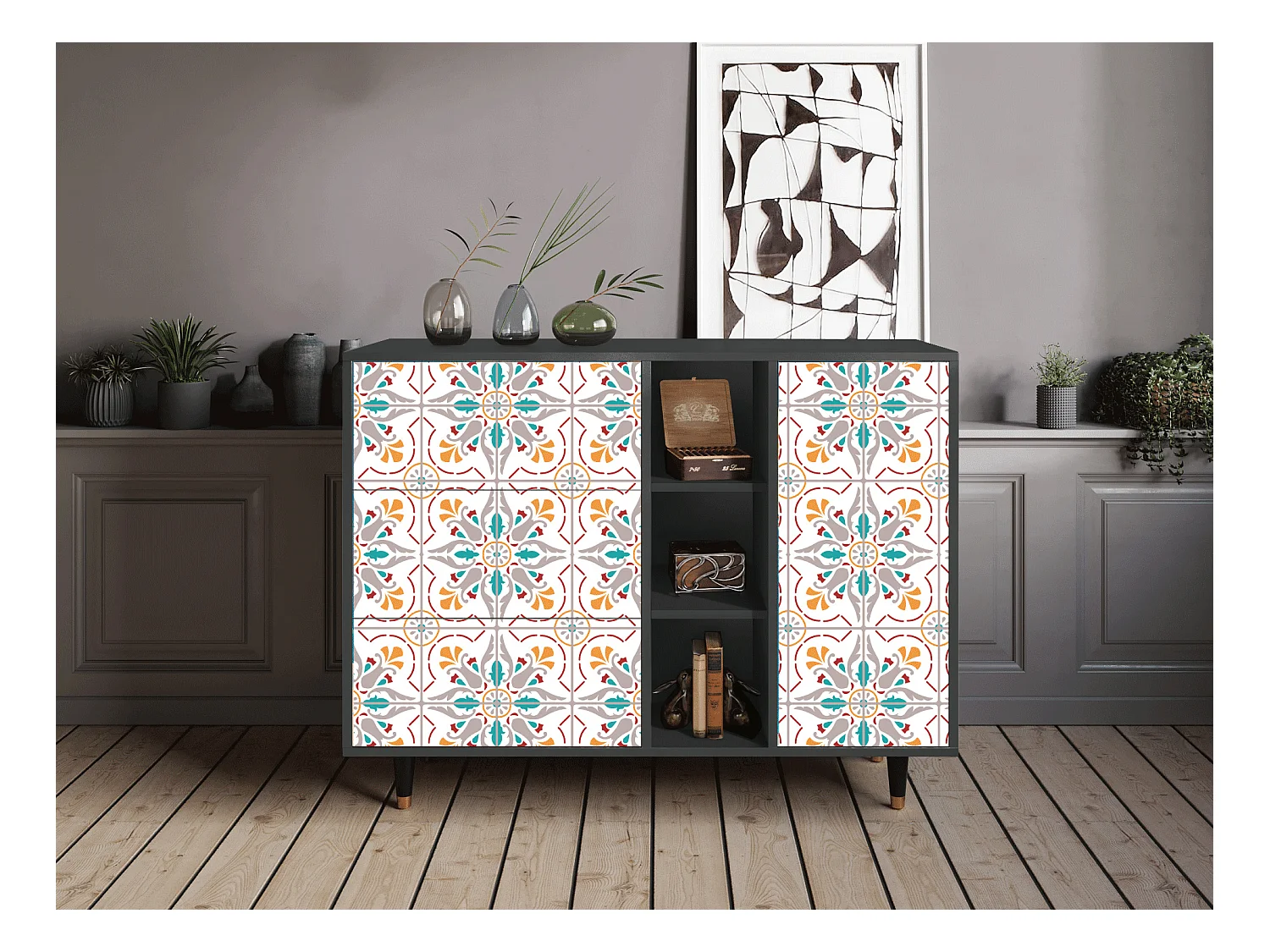 Buffet - 125x98x48 cm - BS2 - Spring Ceramics, Anthracite