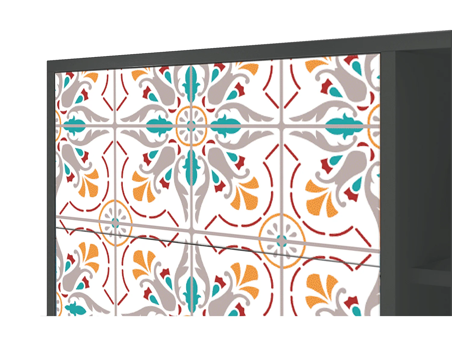 Dressoir - 125x98x48 cm - BS2 - Spring Ceramics, Antraciet