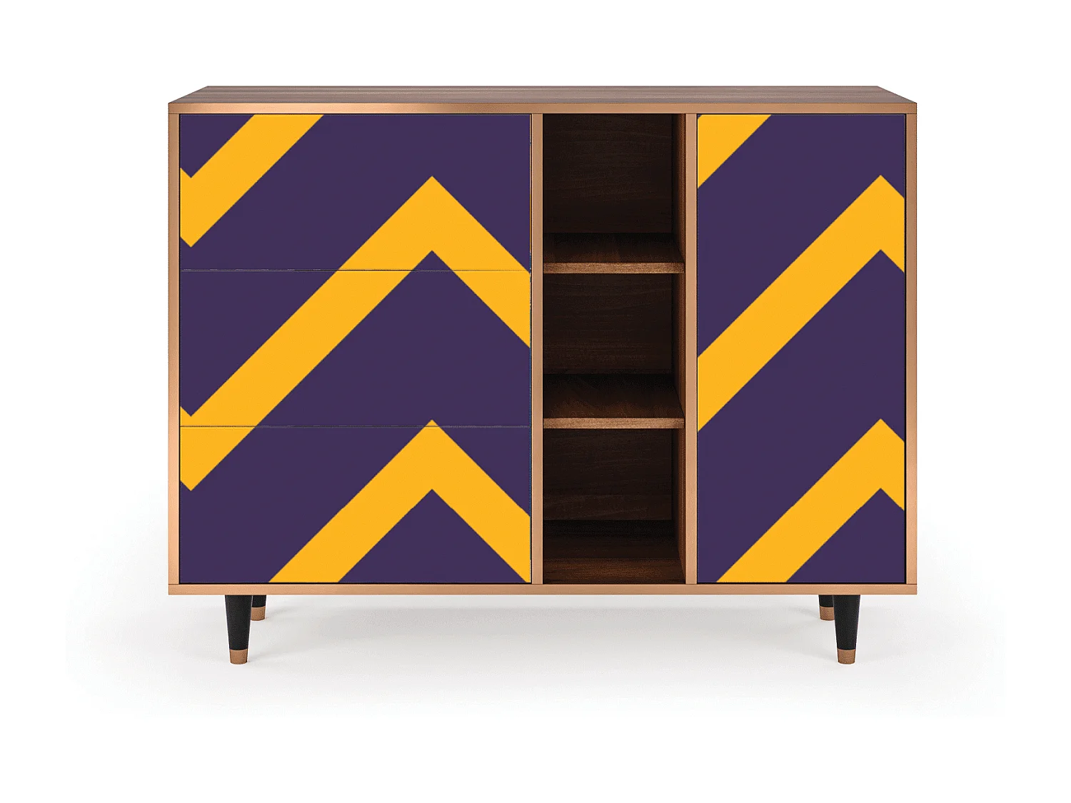 Buffet - 125x98x48 cm - BS2 - The Brightest Way, Noyer