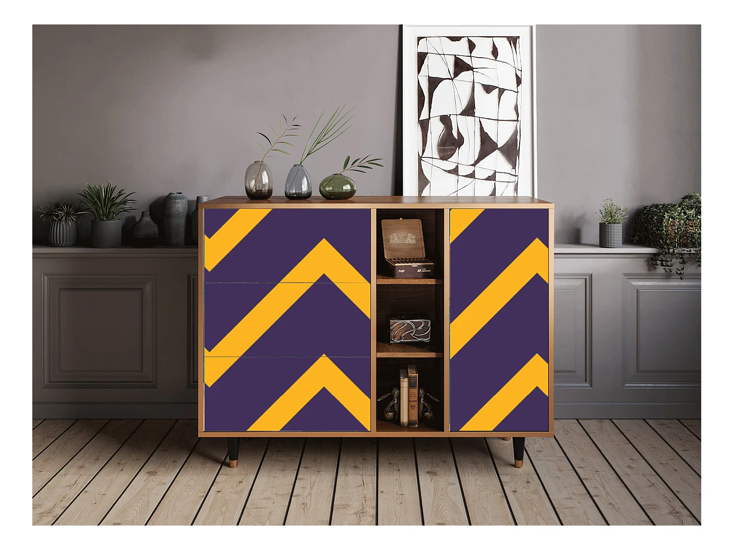 Buffet - 125x98x48 cm - BS2 - The Brightest Way, Noyer