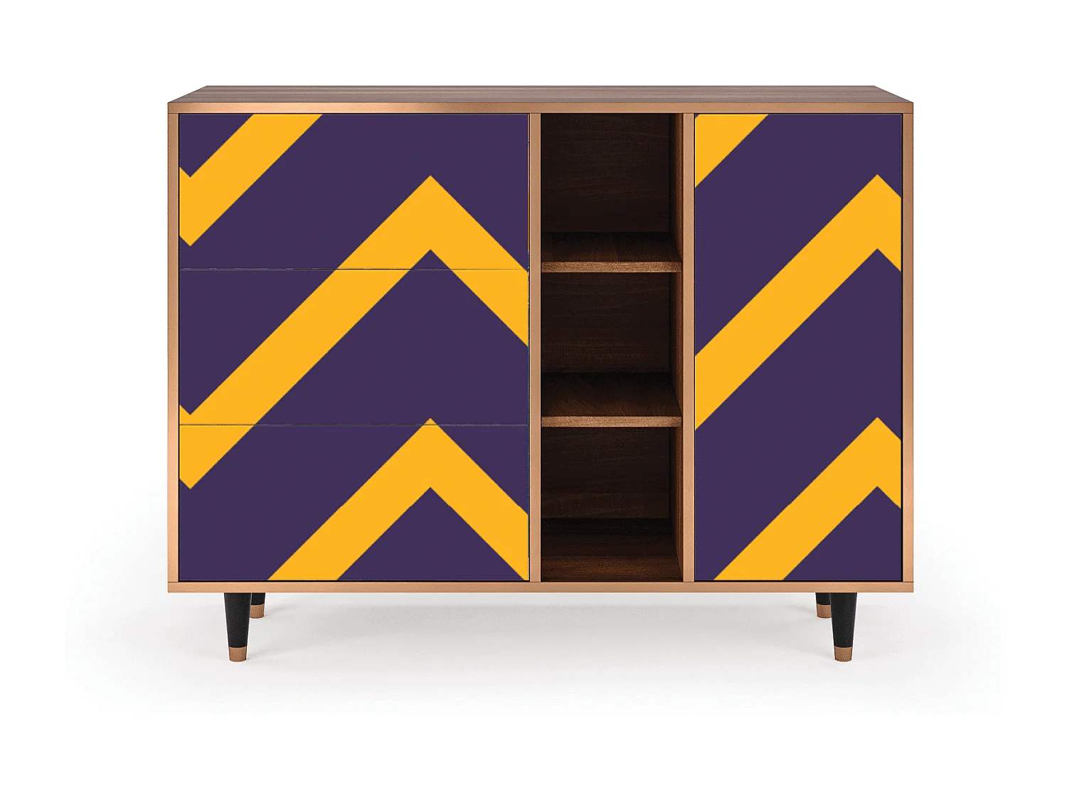 Buffet - 125x98x48 cm - BS2 - The Brightest Way, Noyer