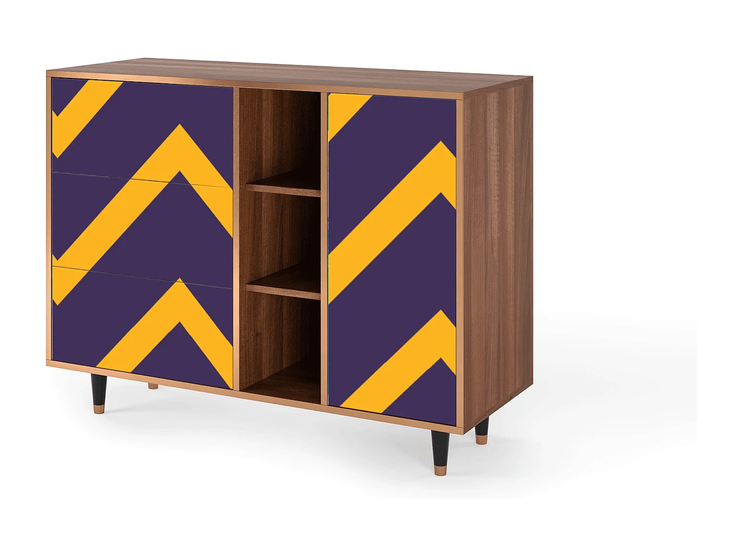 Buffet - 125x98x48 cm - BS2 - The Brightest Way, Noyer