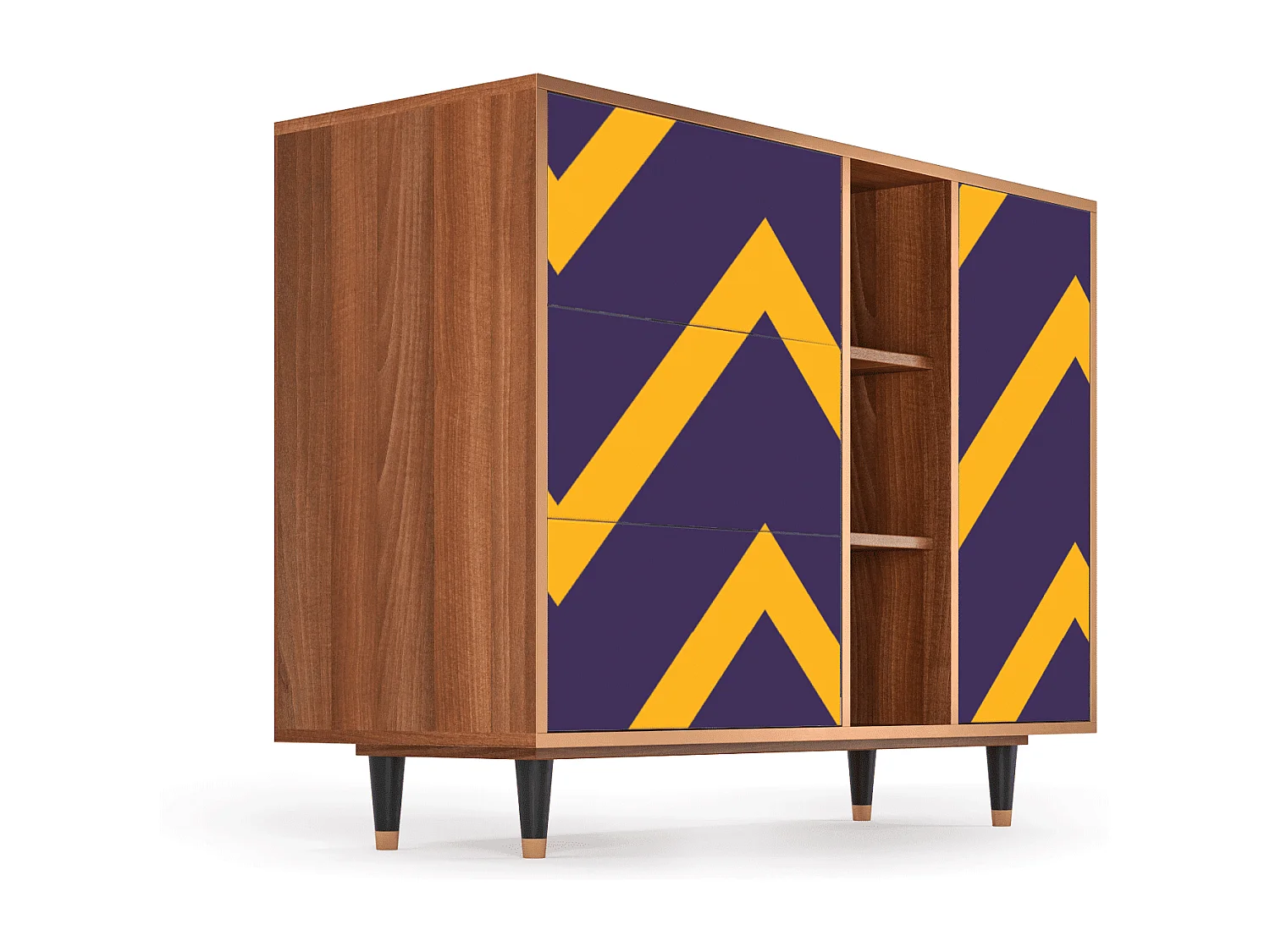 Buffet - 125x98x48 cm - BS2 - The Brightest Way, Noyer