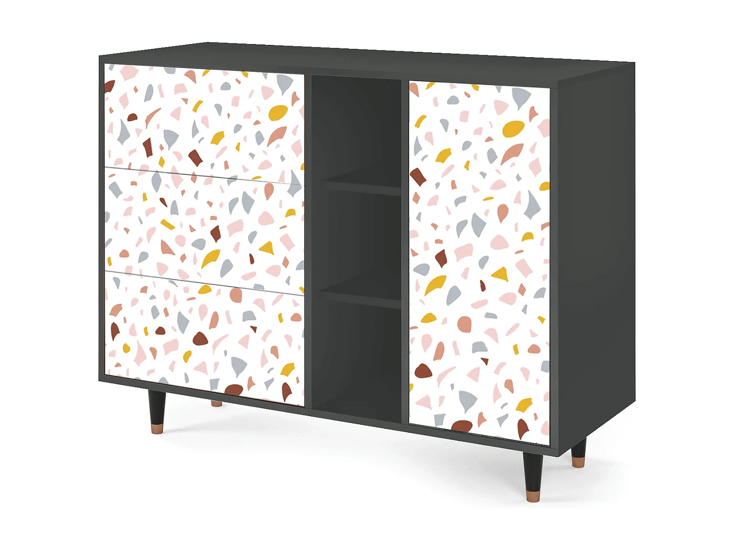 Buffet - 125x98x48 cm - BS2 - Marmelade Cheese, Anthracite