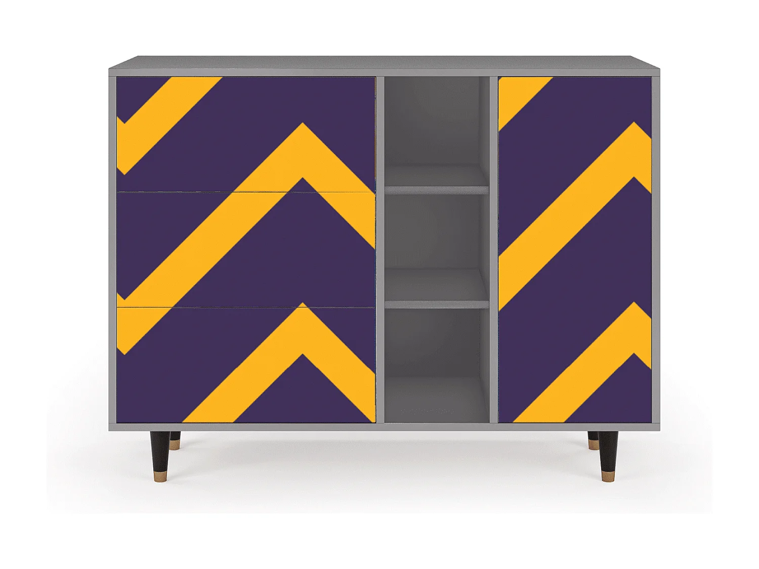 Dressoir - 125x98x48 cm - BS2 - The Brightest Way, Grijs